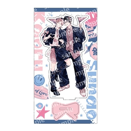 【KADOKAWA】アクリルスタンド PINK/NAVY TRAD. CLUB ver. ピンクにきゅんしていいですか