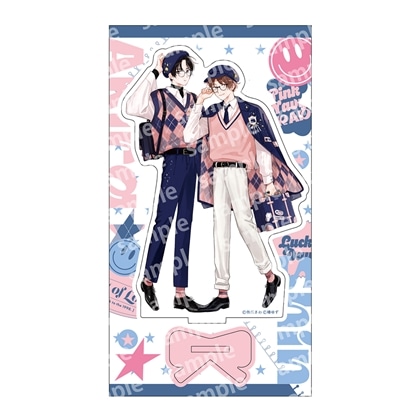 【KADOKAWA】アクリルスタンド PINK/NAVY TRAD. CLUB ver. みなと商事コインランドリー