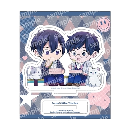 【KADOKAWA】アクリルスタンド デフォルメ PINK/NAVY TRAD. CLUB ver. 異世界の沙汰は社畜次第