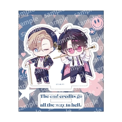【KADOKAWA】アクリルスタンド デフォルメ PINK/NAVY TRAD. CLUB ver. エンドロールは地獄まで