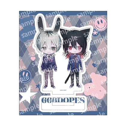 【KADOKAWA】アクリルスタンド デフォルメ PINK/NAVY TRAD. CLUB ver. 666DOPES