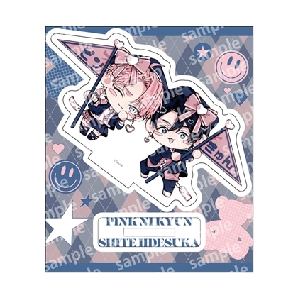 【KADOKAWA】アクリルスタンド デフォルメ PINK/NAVY TRAD. CLUB ver. ピンクにきゅんしていいですか