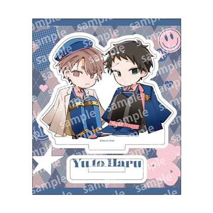【KADOKAWA】アクリルスタンド デフォルメ PINK/NAVY TRAD. CLUB ver. 悠と晴