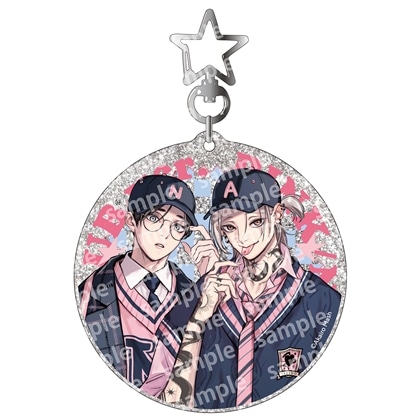 【KADOKAWA】ラメアクリルキーホルダー PINK/NAVY TRAD. CLUB ver. 愛の刺青