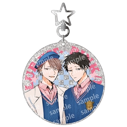 【KADOKAWA】ラメアクリルキーホルダー PINK/NAVY TRAD. CLUB ver. 悠と晴