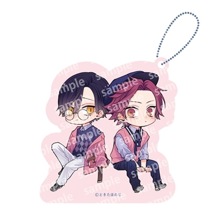 【KADOKAWA】アクリルブロックチャーム PINK/NAVY TRAD. CLUB ver. ねこはねこらしくあれ