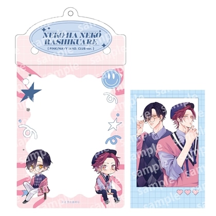 【KADOKAWA】カードケースホルダー＆フォト風カードセット PINK/NAVY TRAD. CLUB ver. ねこはねこらしくあれ