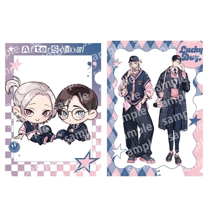 【KADOKAWA】クリアファイルセット PINK/NAVY TRAD. CLUB ver. 愛の刺青