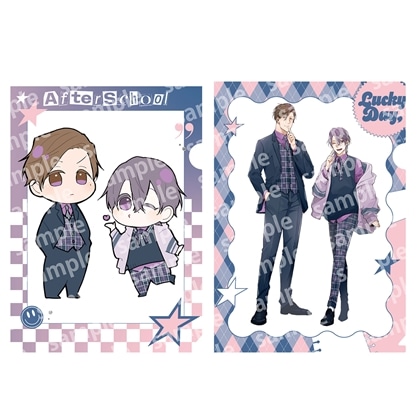 【KADOKAWA】クリアファイルセット PINK/NAVY TRAD. CLUB ver. 好いも甘いも
