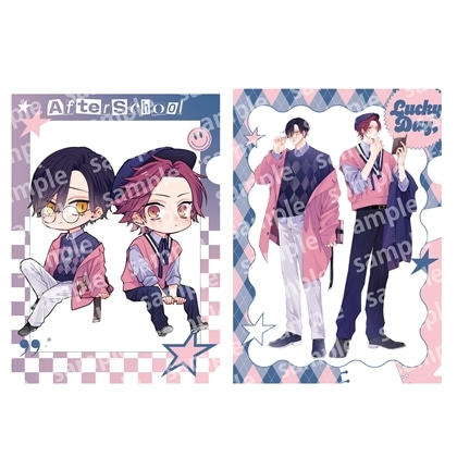 【KADOKAWA】クリアファイルセット PINK/NAVY TRAD. CLUB ver. ねこはねこらしくあれ