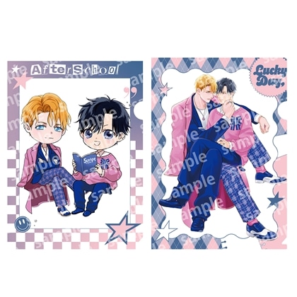 【KADOKAWA】クリアファイルセット PINK/NAVY TRAD. CLUB ver. ベッドイン・ルール