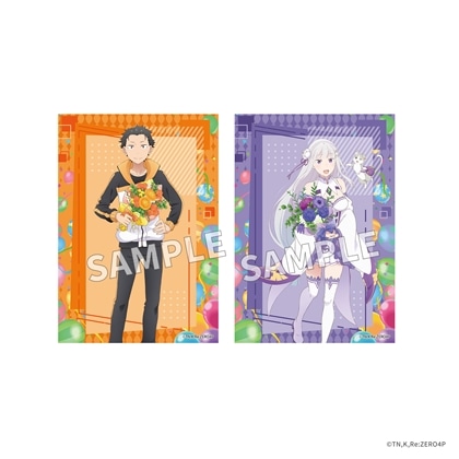 【KADOKAWA】「Re：ゼロから始める異世界生活」ブロマイドセット Flower＆Balloon ver. スバル＆エミリア