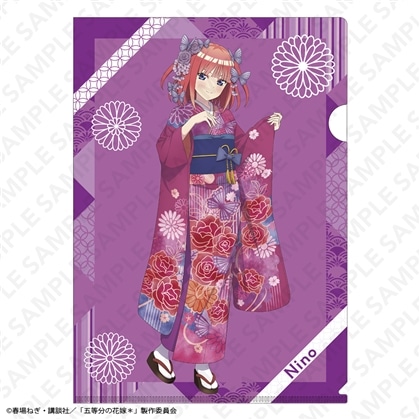 【KADOKAWA】「五等分の花嫁＊」A4クリアファイル 振袖Ver. 中野二乃