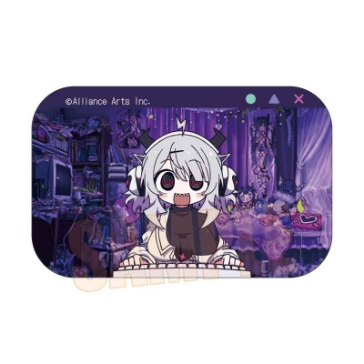 【ベルハウス】スクエア缶バッジ ゆんゆん電波シンドローム/QちゃんA