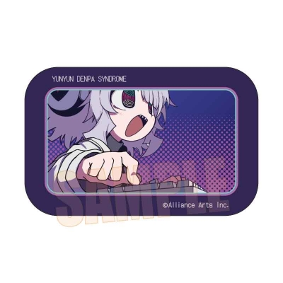 【ベルハウス】スクエア缶バッジ ゆんゆん電波シンドローム/QちゃんC