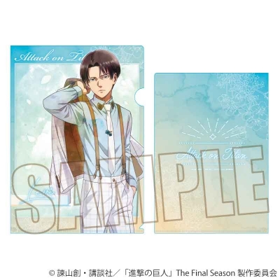 【ベルハウス】クリアファイル TVアニメ『進撃の巨人』The Final Season/リヴァイ（Nemophila）
