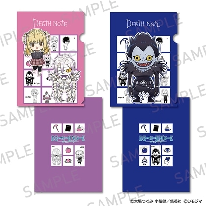 【KADOKAWA】DEATH NOTE A4クリアファイル2枚セット シモジマコラボver. 弥海砂・リューク・レム