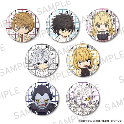 【KADOKAWA】DEATH NOTE きらきら缶バッジコレクション シモジマコラボver. 1BOX入数：7