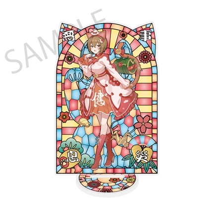 【KADOKAWA】「初音ミク×招き猫×真夏の熊谷」ステンドグラス風素材加工アクリルスタンド MEIKO Art by イコモチ