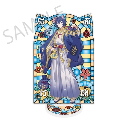 【KADOKAWA】「初音ミク×招き猫×真夏の熊谷」ステンドグラス風素材加工アクリルスタンド KAITO Art by イコモチ