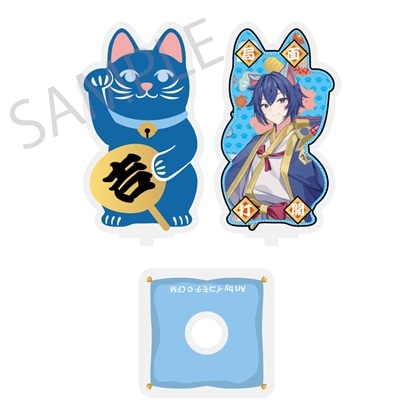 【KADOKAWA】「初音ミク×招き猫×真夏の熊谷」 まわるダイカットアクリルスタンド KAITO Art by イコモチ