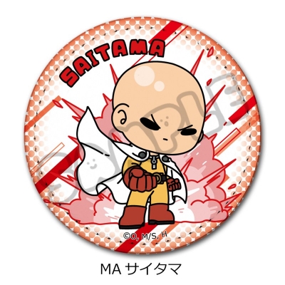 【シンクイノベーション】ワンパンマン レザーバッジ（丸形） MA サイタマ