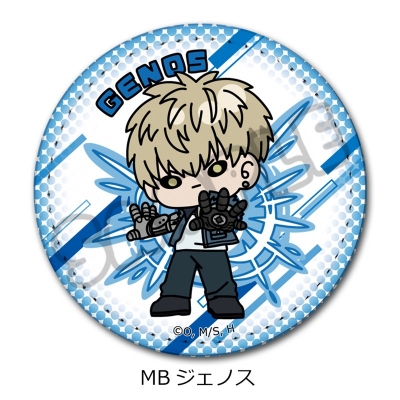【シンクイノベーション】ワンパンマン レザーバッジ（丸形） MB ジェノス