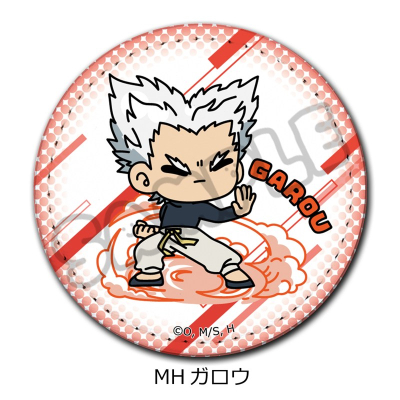 【シンクイノベーション】ワンパンマン レザーバッジ（丸形） MH ガロウ