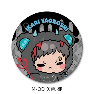 【シンクイノベーション】桃源暗鬼 第5弾 レザーバッジ（丸形） M-OD 矢颪碇