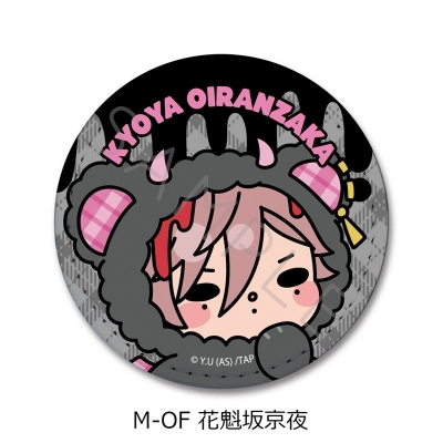 【シンクイノベーション】桃源暗鬼 第5弾 レザーバッジ（丸形） M-OF 花魁坂京夜