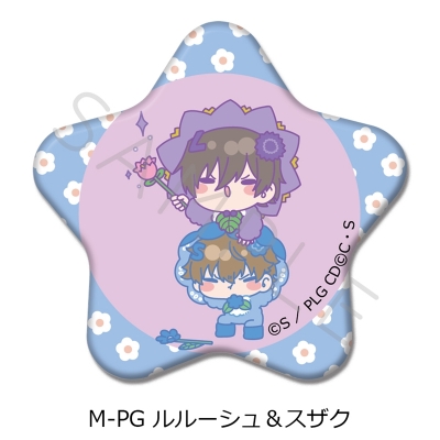 【シンクイノベーション】コードギアス 反逆のルルーシュ 第6弾 星形缶バッジ M-PG ルルーシュ＆スザク