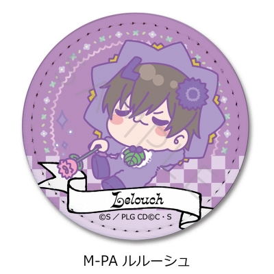 【シンクイノベーション】コードギアス 反逆のルルーシュ 第6弾 レザーバッジ（丸形） M-PA ルルーシュ