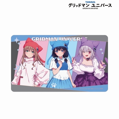 【アルマビアンカ】グリッドマン ユニバース 描き下ろし 集合 猫の着ぐるみver. マルチデスクマット
