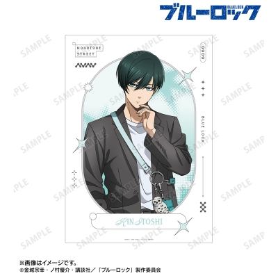 【アルマビアンカ】TVアニメ『ブルーロック』 描き下ろし 糸師 凛 モノトーンストリートファッションver. A3マット加工ポスター