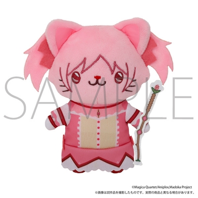 【ムービック】魔法少女まどか☆マギカ withCATアイマスク付きぬいぐるみキーホルダーPlus/鹿目まどか