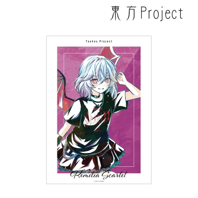 【アルマビアンカ】東方Project 松本能人イラスト レミリア・スカーレット 現代風ファッションver. Ani-Art A3マット加工ポスター