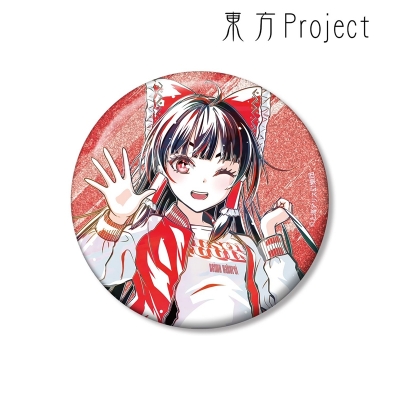 【アルマビアンカ】東方Project 松本能人イラスト 博麗霊夢 現代風ファッションver. Ani-Art 75mmグリッター缶バッジ