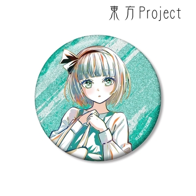 【アルマビアンカ】東方Project 松本能人イラスト 魂魄妖夢 現代風ファッションver. Ani-Art 75mmグリッター缶バッジ