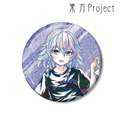 【アルマビアンカ】東方Project 松本能人イラスト 十六夜咲夜 現代風ファッションver. Ani-Art 75mmグリッター缶バッジ