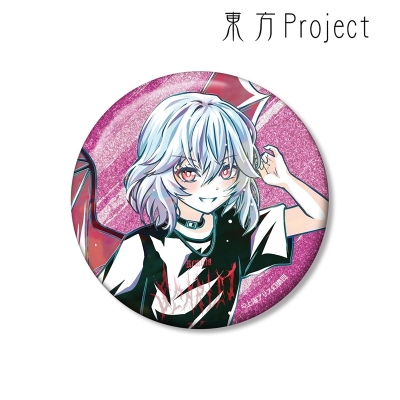 【アルマビアンカ】東方Project 松本能人イラスト レミリア・スカーレット 現代風ファッションver. Ani-Art 75mmグリッター缶バッジ