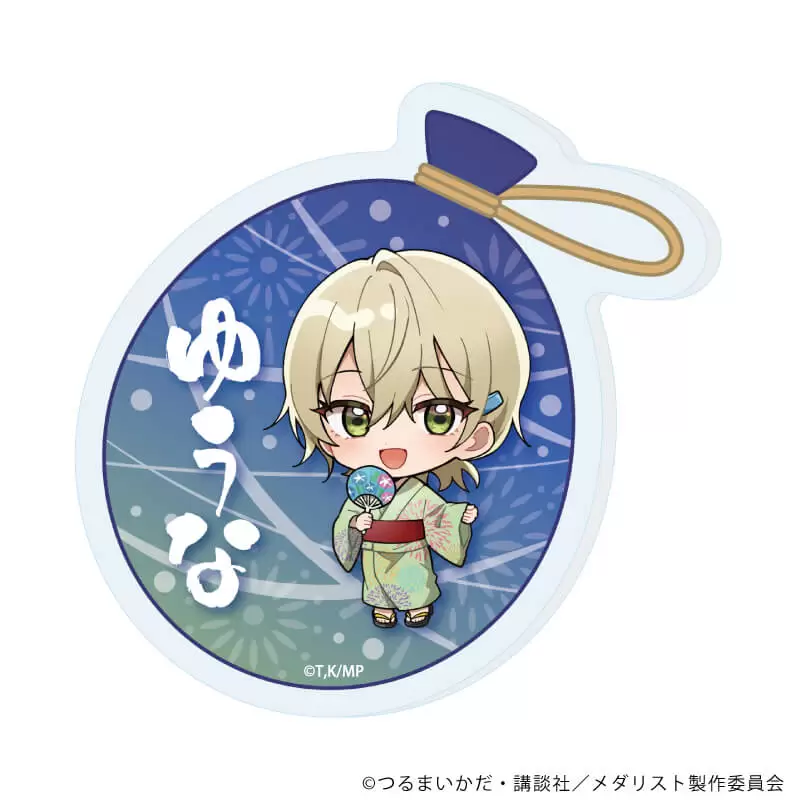 【A3】おなまえアクリルプレートバッジ「TVアニメ『メダリスト』」10/八木 夕凪 夏祭りver.（ミニキャライラスト）