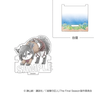 【PROOF】進撃の巨人 調査兵にゃん ひっかけアクリルスタンド ミカサ
