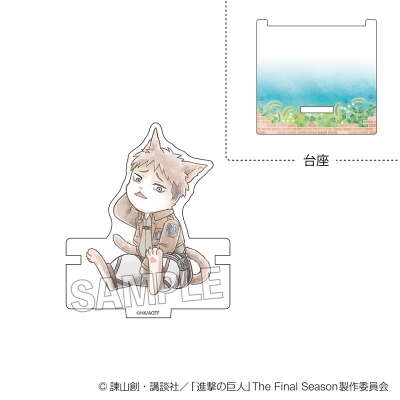 【PROOF】進撃の巨人 調査兵にゃん ひっかけアクリルスタンド ジャン