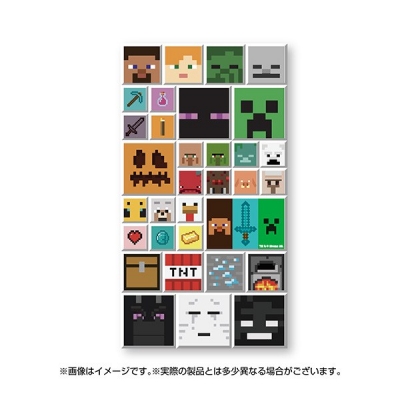 【エンスカイ】MINECRAFT マインクラフト ぺたかくシール 1 Face Party！ 1袋（※同一商品の入数）：12