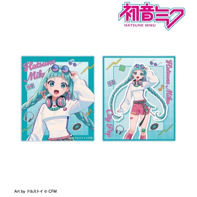 【アルマビアンカ】初音ミク 描き下ろし 初音ミク シティポップver. Art by ドルストイ アクリルカード2枚セット