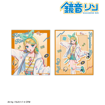 【アルマビアンカ】初音ミク 描き下ろし 鏡音リン シティポップver. Art by ドルストイ アクリルカード2枚セット