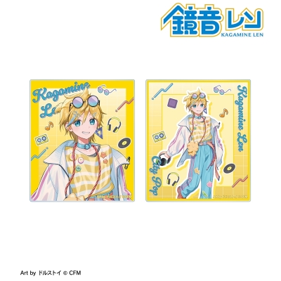 【アルマビアンカ】初音ミク 描き下ろし 鏡音レン シティポップver. Art by ドルストイ アクリルカード2枚セット