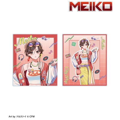 【アルマビアンカ】初音ミク 描き下ろし MEIKO シティポップver. Art by ドルストイ アクリルカード2枚セット