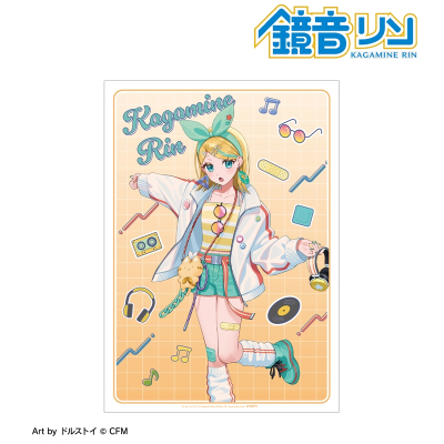 【アルマビアンカ】初音ミク 描き下ろし 鏡音リン シティポップver. Art by ドルストイ A3マット加工ポスター