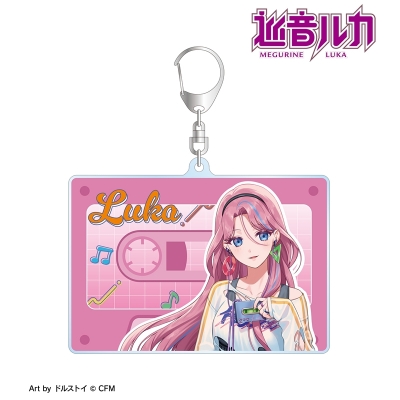 【アルマビアンカ】初音ミク 描き下ろし 巡音ルカ シティポップver. Art by ドルストイ BIGアクリルキーホルダー